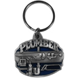 Plumber Metal Key Chain with Enameled Details